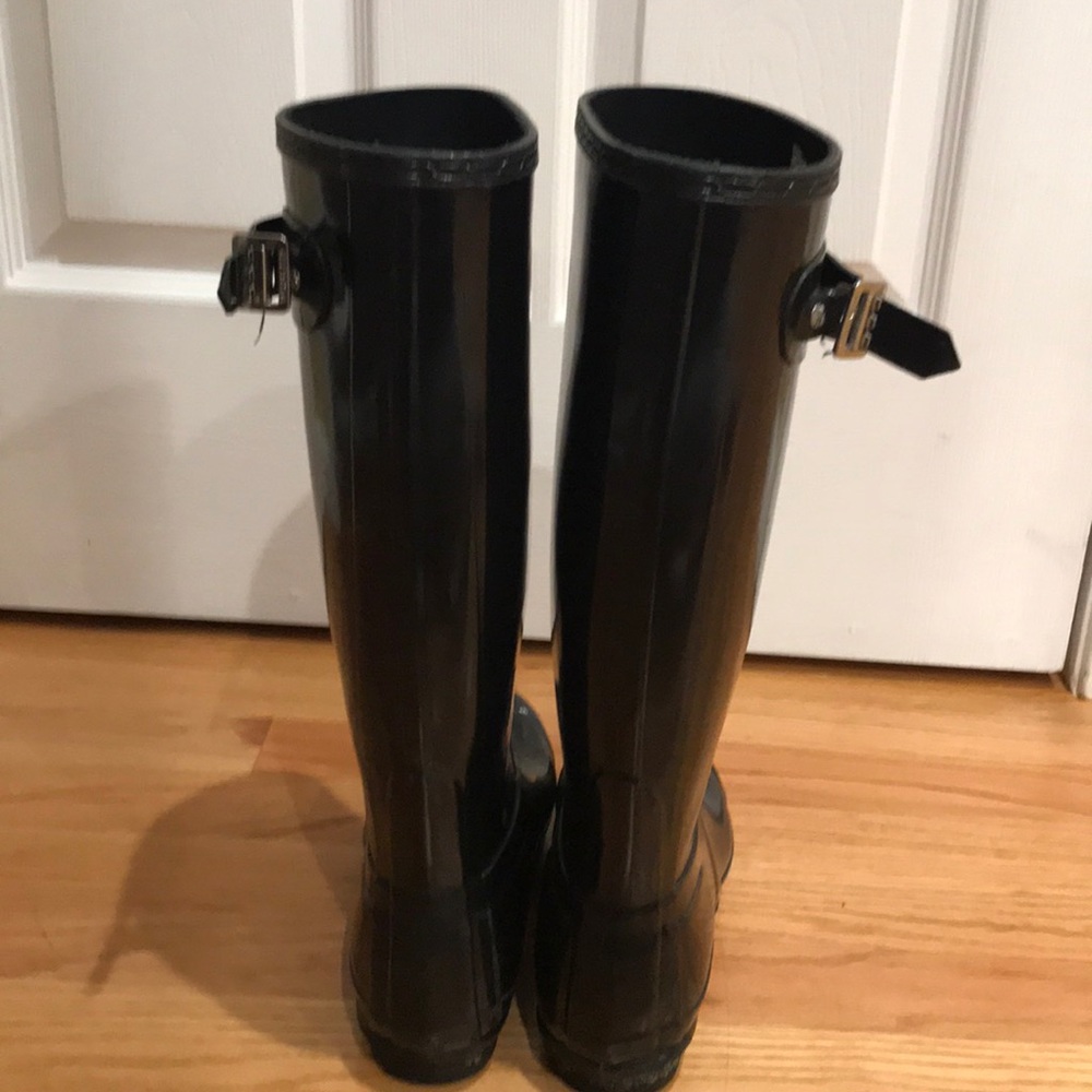 Black Original Tall Hunter Rain Boots - Picture 3 of 3